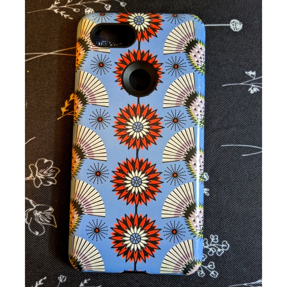 Mod Geometric Thistle Print Phone Case for Google Pixel 3XL